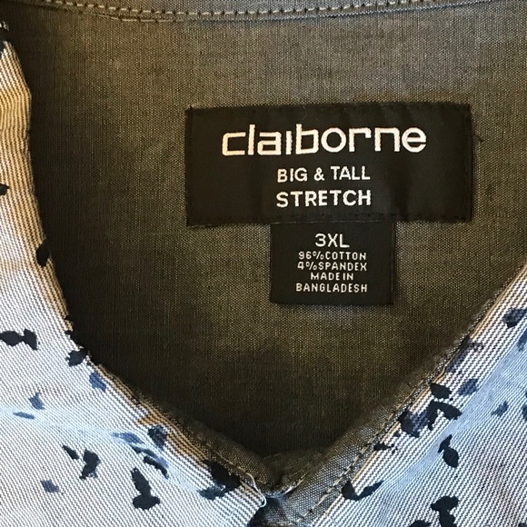 CLAIBORNE Big & Tall XXXL SHIRT - Picture 3 of 8